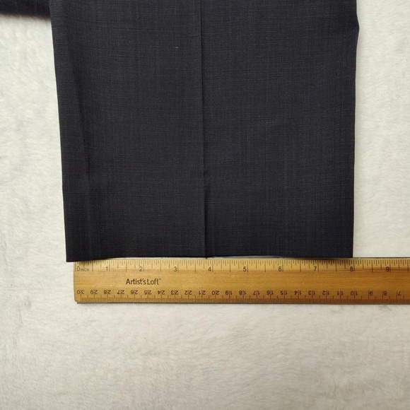 Theory Dress Pants Men 34x31 Gray Flat Lined Cody Shelburne Wool Slacks Trousers - Picture 13 of 14